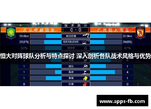 恒大对阵球队分析与特点探讨 深入剖析各队战术风格与优势